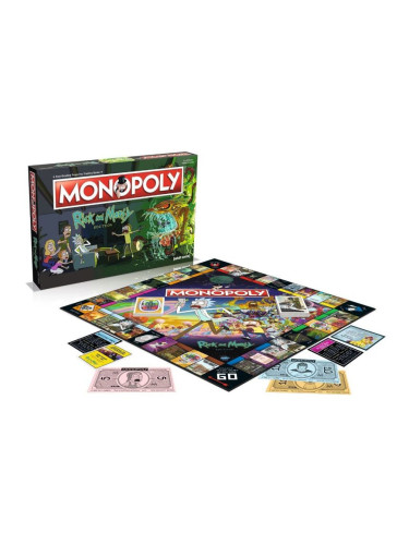  Настолна игра Hasbro Monopoly - Rick and Morty Edition