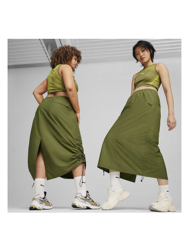 ДАМСКА ПОЛА PUMA 62429333 DARE TO MIDI WOVEN SKIRT МАСЛИНЕНО ЗЕЛЕНА