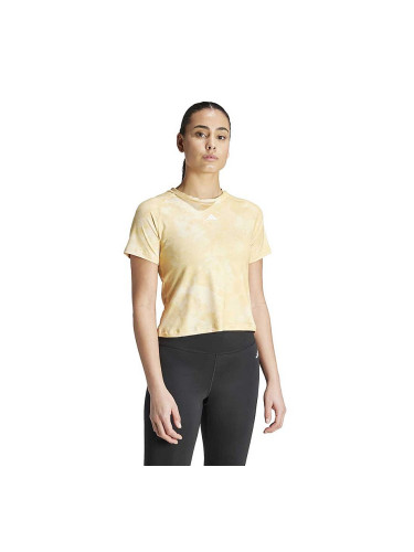 ДАМСКА ТЕНИСКА ADIDAS IS2181 AOP FLOWER TEE ЖЪЛТА