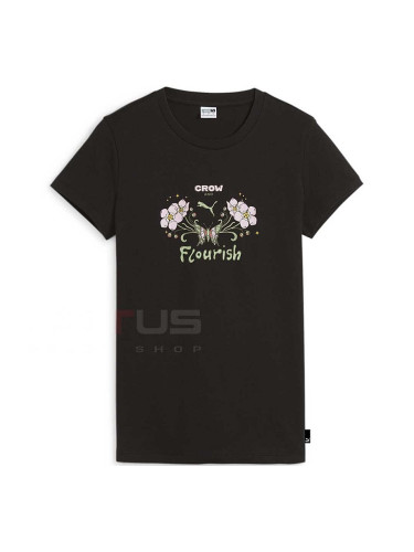 ДАМСКА ТЕНИСКА PUMA 62540701 GRAPHICS GROW & FLOURISH TEE ЧЕРНА
