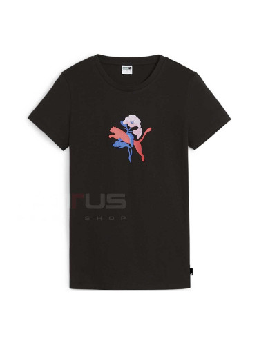ДАМСКА ТЕНИСКА PUMA 62541001 GRAPHICS BLOSSOM DAY TEE ЧЕРНА