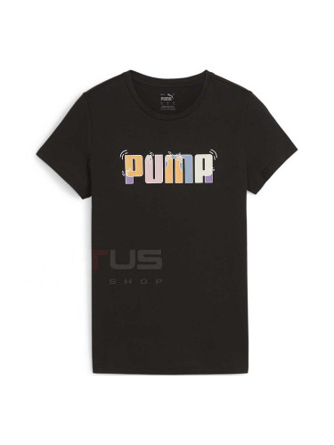 ДАМСКА ТЕНИСКА PUMA 67991601 ESS+ GRAPHIC TEE ЧЕРНА