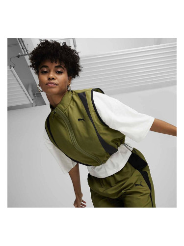 ДАМСКИ ЕЛЕК PUMA 62429933 DARE TO WOVEN VEST МАСЛИНЕНО ЗЕЛЕН