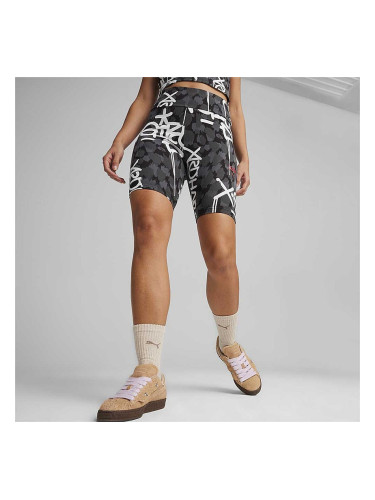 ДАМСКИ КЪС КЛИН PUMA X X-GIRL 62472101 AOP SHORT TIGHTS 7IN ЧЕРЕН