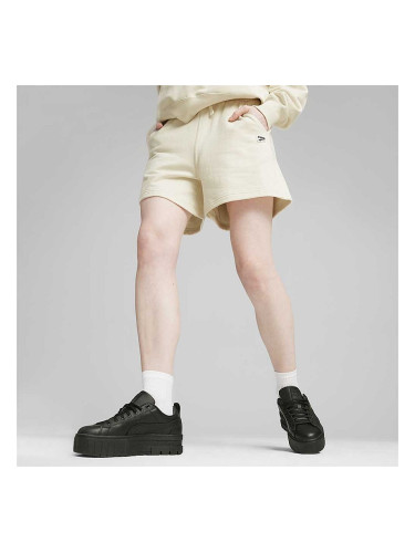 ДАМСКИ КЪСИ ПАНТАЛОНИ PUMA 62435599 DOWNTOWN HIGH WAIST SHORTS TR БЕЖОВИ