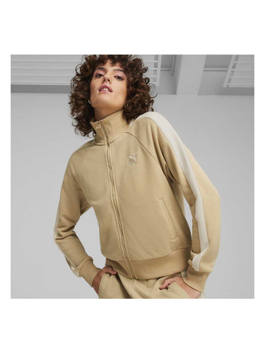ДАМСКО ГОРНИЩЕ PUMA 62560283 ICONIC T7 TRACK JACKET TR S БЕЖОВО