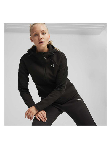 ДАМСКО ГОРНИЩЕ PUMA 67787801 EVOSTRIPE FZ HOODIE ЧЕРНО