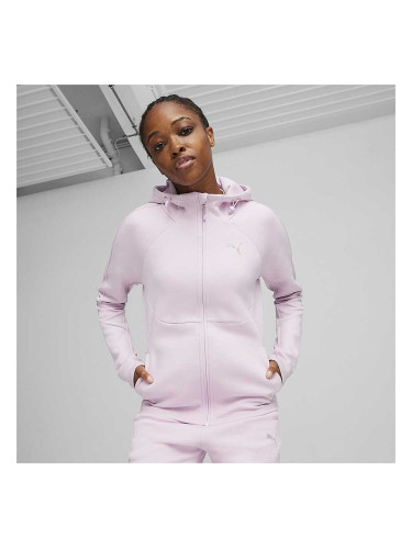 ДАМСКО ГОРНИЩЕ PUMA 67787860 EVOSTRIPE FZ HOODIE БЛЕДОРОЗОВО