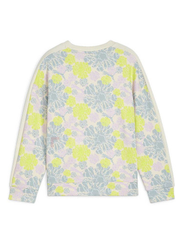 ДЕТСКА БЛУЗА ЗА МОМИЧЕ PUMA 62444587 T7 SNFLR AOP CREW TR G ТЮРКОАЗЕНА