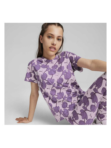 ДЕТСКА ТЕНИСКА ЗА МОМИЧЕ PUMA 67940960 ESS+ BLOSSOM AOP TEE G РОЗОВА