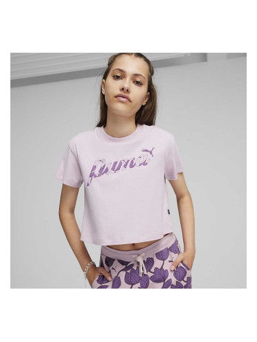 ДЕТСКА ТЕНИСКА ЗА МОМИЧЕ PUMA 68043960 ESS+ BLOSSOM SHORT TEE G РОЗОВА