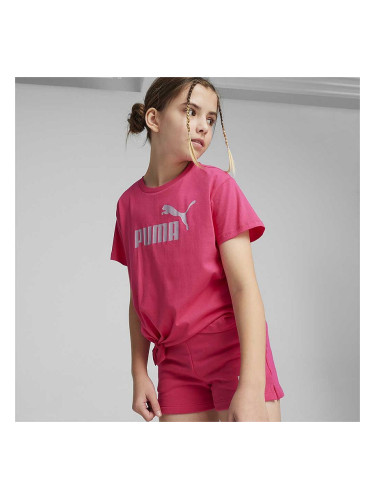 ДЕТСКА ТЕНИСКА ЗА МОМИЧЕ PUMA 84695648 ESS+ LOGO KNOTTED TEE G РОЗОВА
