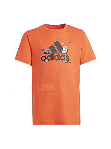 ДЕТСКА ТЕНИСКА ЗА МОМЧЕ ADIDAS IM8332 BL G TEE ЧЕРВЕНА