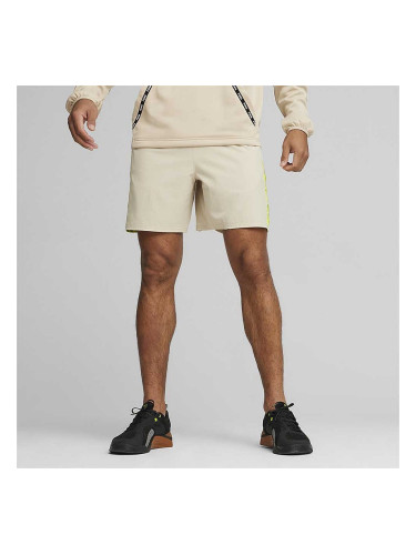 МЪЖКИ КЪСИ ПАНТАЛОНИ PUMA 52492990 FIT 7IN ULTRABREATHE STRETCH AOP SHORT БЕЖОВИ