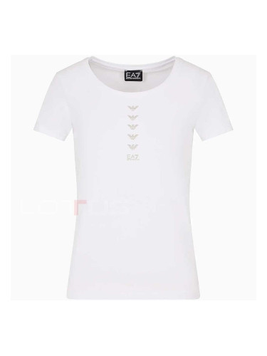 ДАМСКА ТЕНИСКА EA7 EMPORIO ARMANI 3DTT20 TRAIN LOGO SERIES W TEE SS MULTILOGO БЯЛА