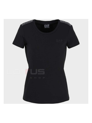 ДАМСКА ТЕНИСКА EA7 EMPORIO ARMANI 3DTT44 TRAIN LOGO SERIES W TEE SS TAPE ЧЕРНА
