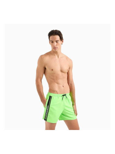 МЪЖКИ ПЛУВНИ ШОРТИ EA7 EMPORIO ARMANI 902000 MENS WOVEN BOXER ЕЛЕКТРИКОВО ЗЕЛЕНИ