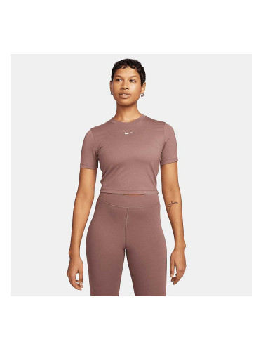 ДАМСКА ТЕНИСКА NIKE NSW ESSNTL SLM CRP БЛЕДОКАФЯВА