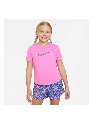 ДЕТСКА ТЕНИСКА ЗА МОМИЧЕ NIKE ONE SS TOP GX VNR РОЗОВА