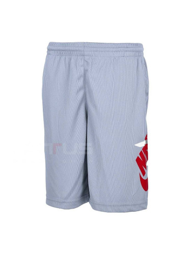 ДЕТСКИ КЪСИ ПАНТАЛОНИ ЗА МОМЧЕ NIKE SLIDER SHORT СИВО-СИНИ