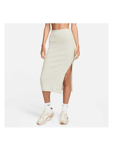 ДАМСКА ПОЛА NIKE NSW CHLL KNT RIB MD SKIRT БЕЖОВА