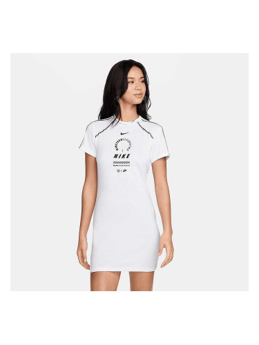 ДАМСКА РОКЛЯ NIKE NSW DRESS SS FEMME SW БЯЛА