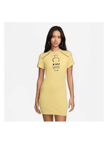 ДАМСКА РОКЛЯ NIKE NSW DRESS SS FEMME SW ЖЪЛТА