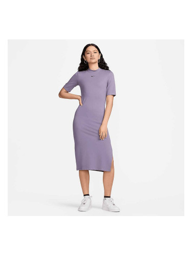 ДАМСКА РОКЛЯ NIKE NSW ESSNTL MIDI DRESS ЛИЛАВА