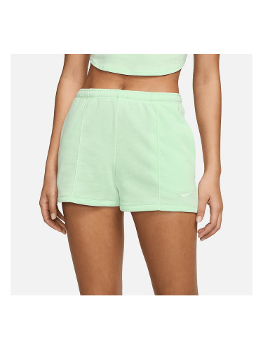 ДАМСКИ КЪСИ ПАНТАЛОНИ NIKE NSW NK CHLL FT HR 2IN SHORT СВЕТЛОЗЕЛЕНИ