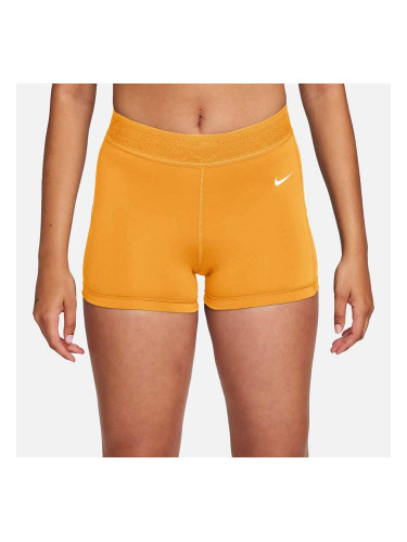 ДАМСКИ КЪСИ ПАНТАЛОНИ NIKE PRO DF MR 3IN MESH SHORT ЖЪЛТИ
