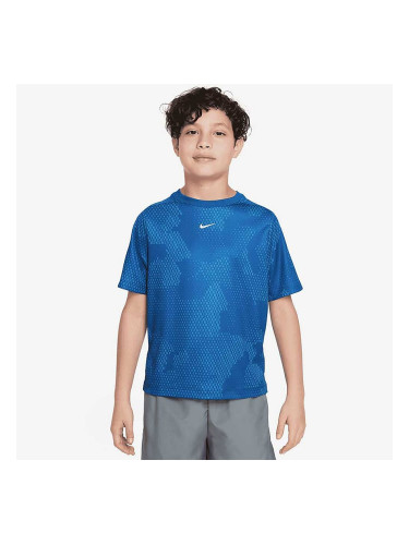 ДЕТСКА ТЕНИСКА NIKE DF MULTI SS TOP AOP СИНЯ