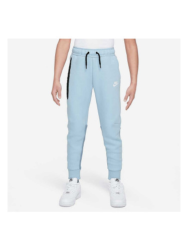 ДЕТСКО ДОЛНИЩЕ ЗА МОМЧЕ NIKE NSW TECH FLC PANT СВЕТЛОСИНЬО/СИВО