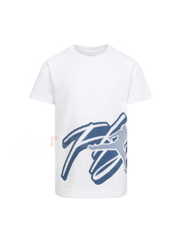 ДЕТСКА ТЕНИСКА ЗА МОМЧЕ NIKE B JORDAN MESH FLIGHT S/S TEE БЯЛА