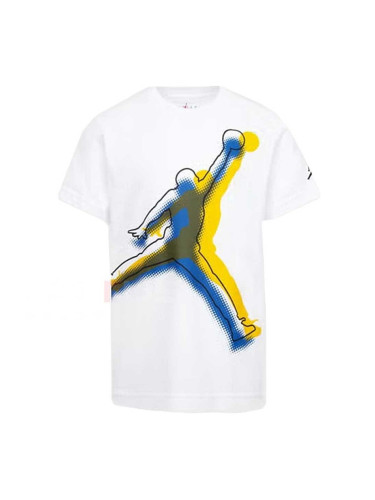 ДЕТСКА ТЕНИСКА ЗА МОМЧЕ NIKE B JUMPMAN HBR HAZE OUT S/S БЯЛА