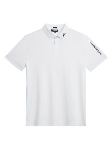 J.Lindeberg Tour Tech Slim Fit Mens White L Риза за поло