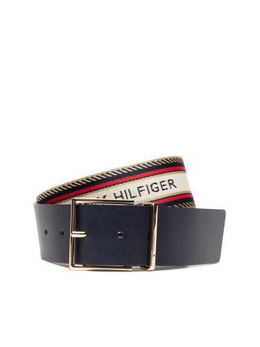 Дамски колан Tommy Hilfiger Th Square Buckle Webbing 4.5 AW0AW10563 Тъмносин