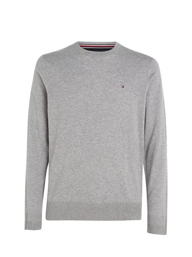 Sweater - TOMMY HILFIGER CORE COTTON-SILK CNECK grey