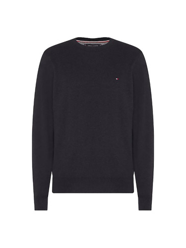 Sweater - Tommy Hilfiger PIMA COTTON CASHMERE CREW NECK black