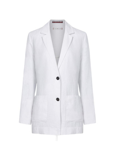 Tommy Hilfiger Blazer - LINEN RELAXED SB BLAZER white