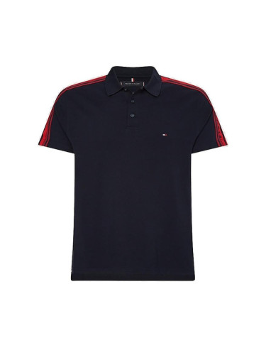 Tommy Hilfiger Polo shirt - FLAG OUTLINE TAPE SLIM POLO blue