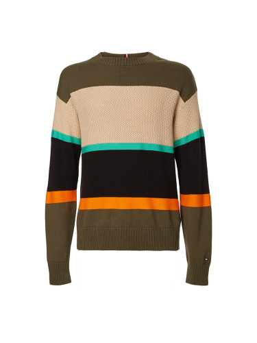 Tommy Hilfiger Sweater - COLOURBLOCK STRUCTURE SWEATER multicolour