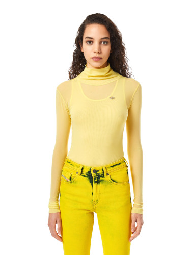 Diesel Turtleneck - T-JURL T-SHIRT yellow