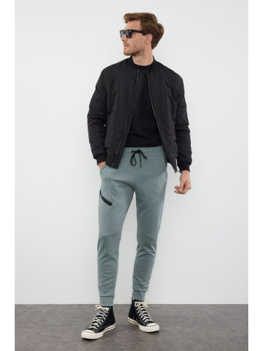 Trendyol Mint Regular/Normal Cut Stitched Pocket Detailed Sports Sweatpants