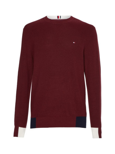 Tommy Hilfiger Sweater - RWB BLOCK PLACEMENT CREW red