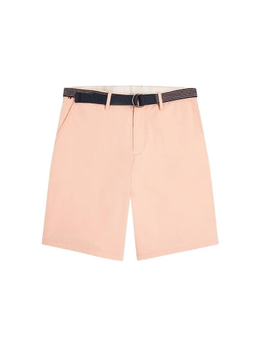 Tommy Hilfiger Shorts - HARLEM SHORT L.TWILL BELT orange