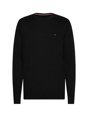 Sweater - TOMMY HILFIGER CORE COTTON-SILK CNECK black