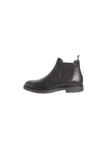 Tommy Hilfiger Boots - ELEVATED ROUNDED LTH CHELSEA black