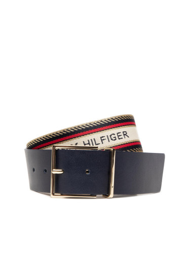 Tommy Hilfiger Дамски колан Th Square Buckle Webbing 4.5 AW0AW10563 Тъмносин