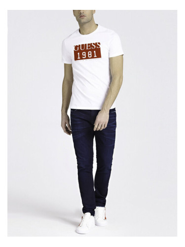 Guess Тишърт M94I48 I3Z00 Бял Slim Fit