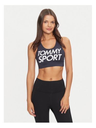 Tommy Sport Сутиен-топ Sports Bra Logo Medium S105100070 Тъмносин